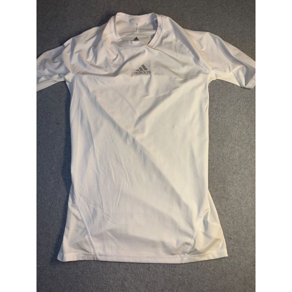 Adidas T-Shirt  XLT White Alpha Skin‎ Active Crew Neck Pullover Stretch Casual